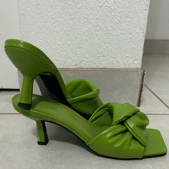 BY FAR Green Lana Heeled Sandals - Picture 11 of 11